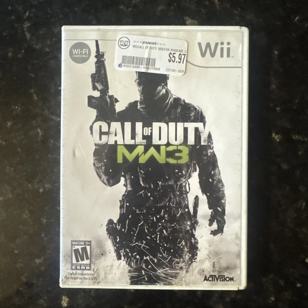 Call of Duty: Modern Warfare 3 (Nintendo Wii) Video Game Complete W/Manual